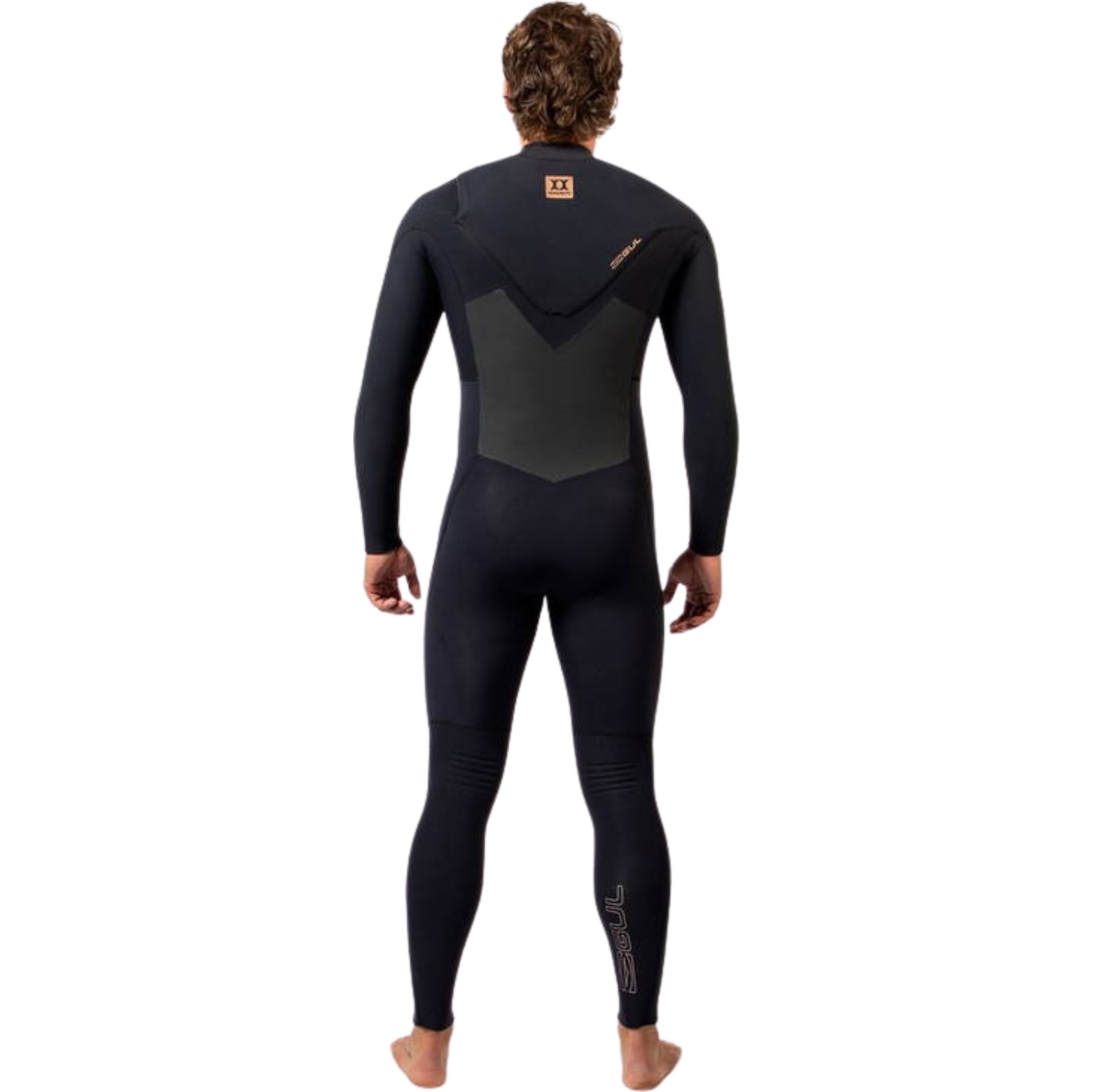 2025 Gul Mens Viper 3/2mm Yamamoto Chest Zip Wetsuit VR1223 - Black